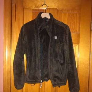 North Face Brown Fuzzy Jacket
